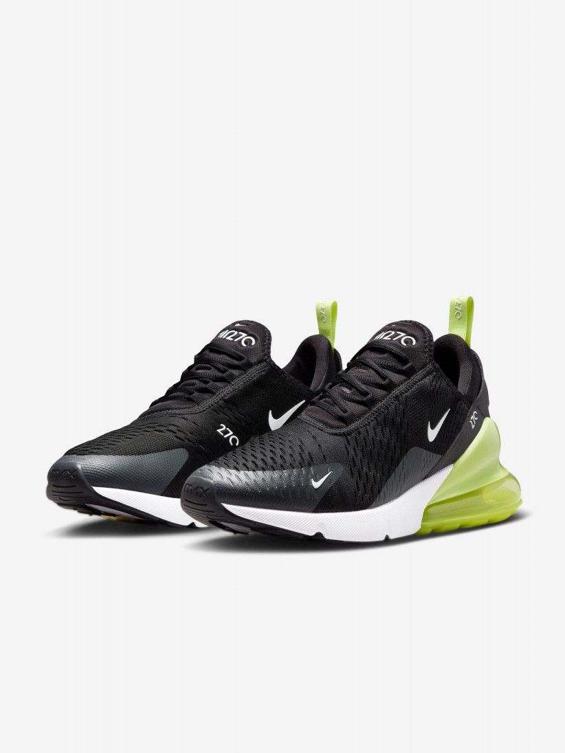 Zapatillas Nike Air Max 270 Negras y Verdes Para Hombre