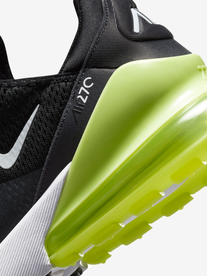 Zapatillas Nike Air Max 270 Negras y Verdes Para Hombre