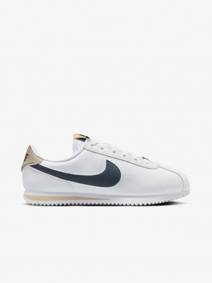 Sapatilhas Nike Cortez Junior Brancas e Azuis