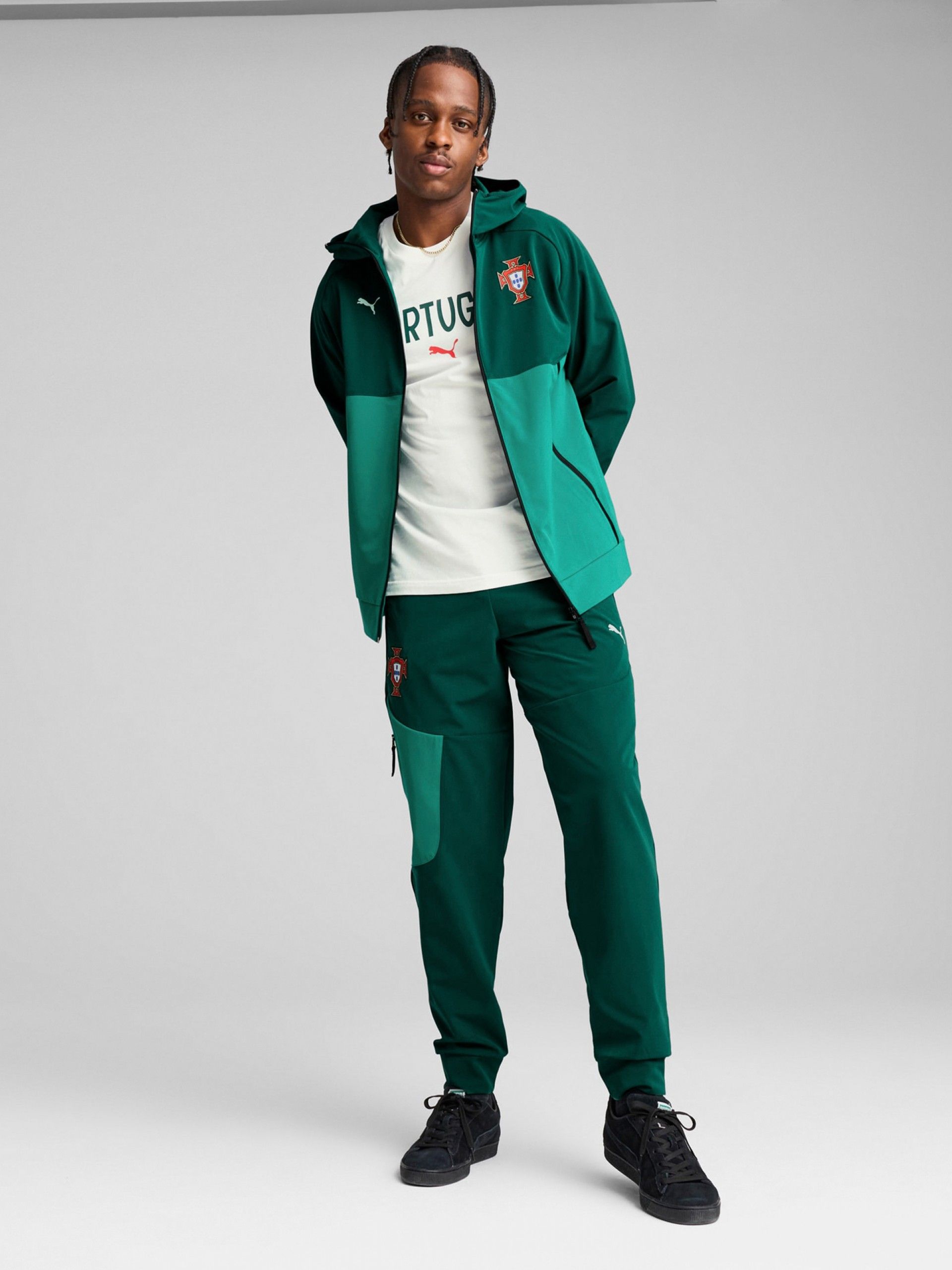 Chaqueta Puma Portugal Tech Verde 2025