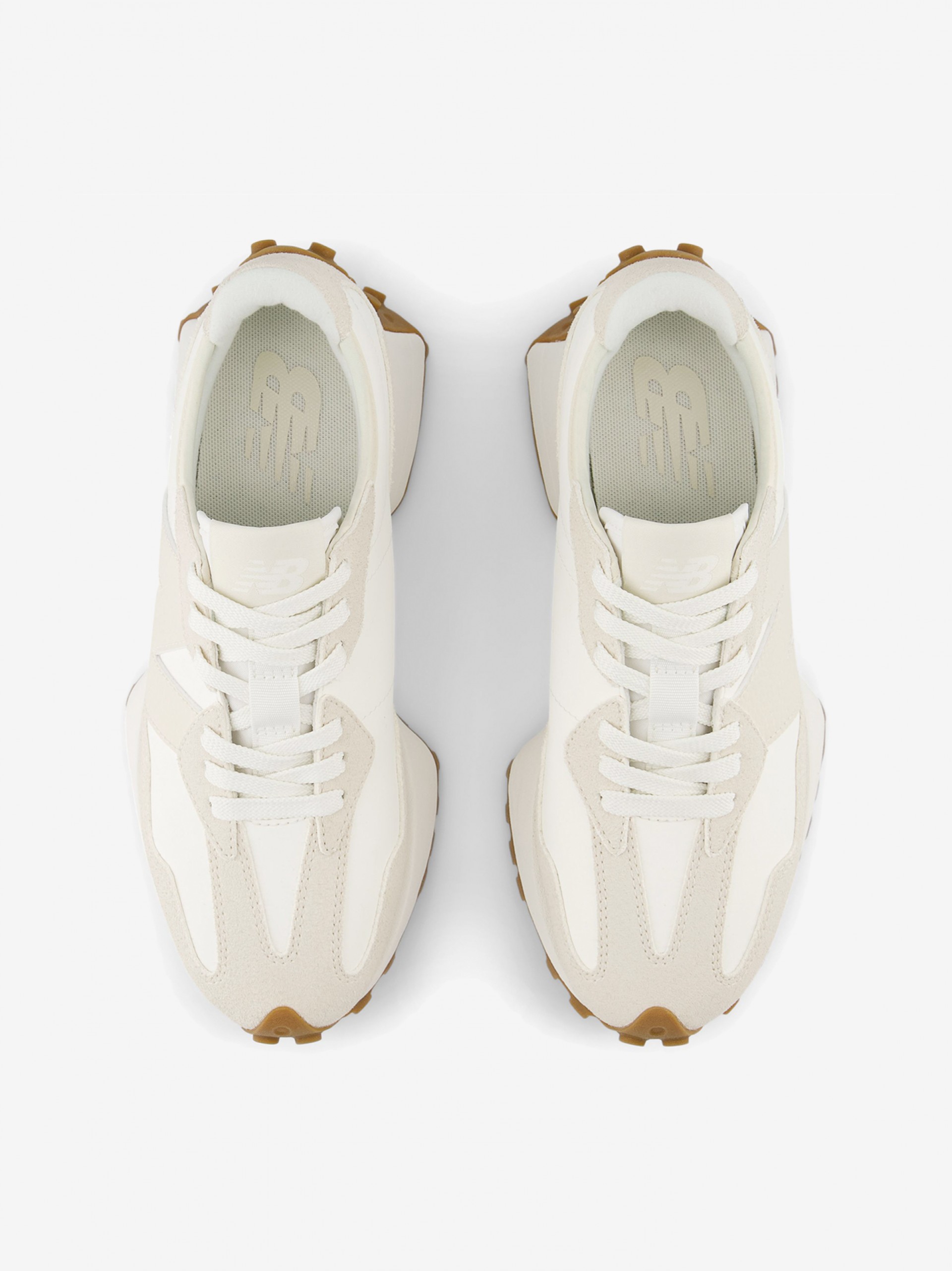Zapatillas New Balance WS327 V1 Beige y Blancas