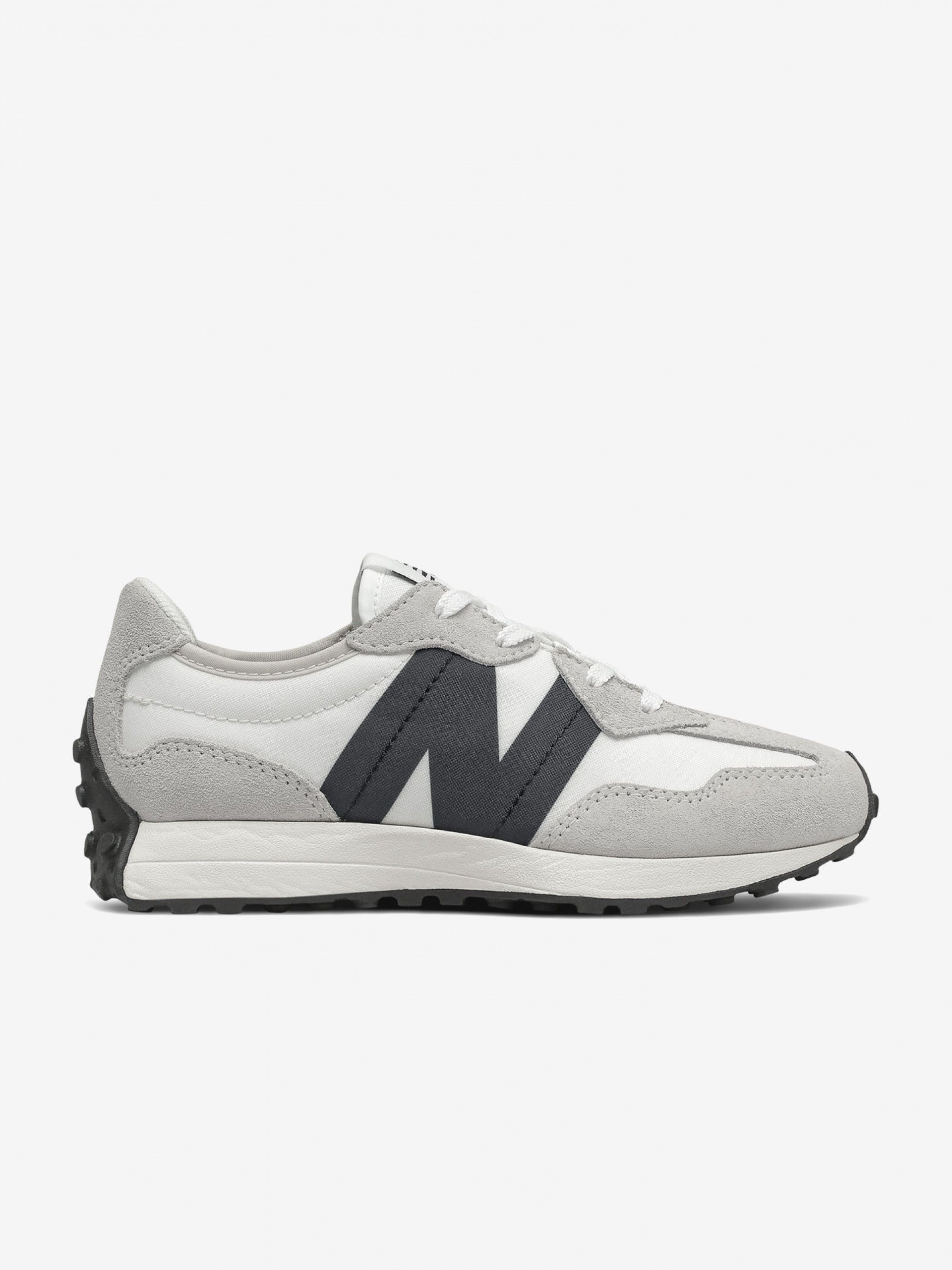 Sapatilhas New Balance GS327 V1 Brancas e Pretas
