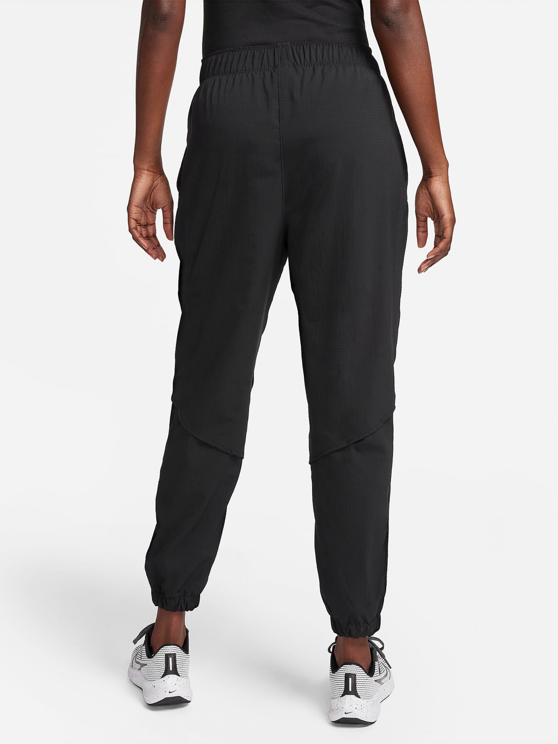 Calças de Running Nike Dri-FIT Fast Mid-Rise 7/8 Pretas Para Mulher