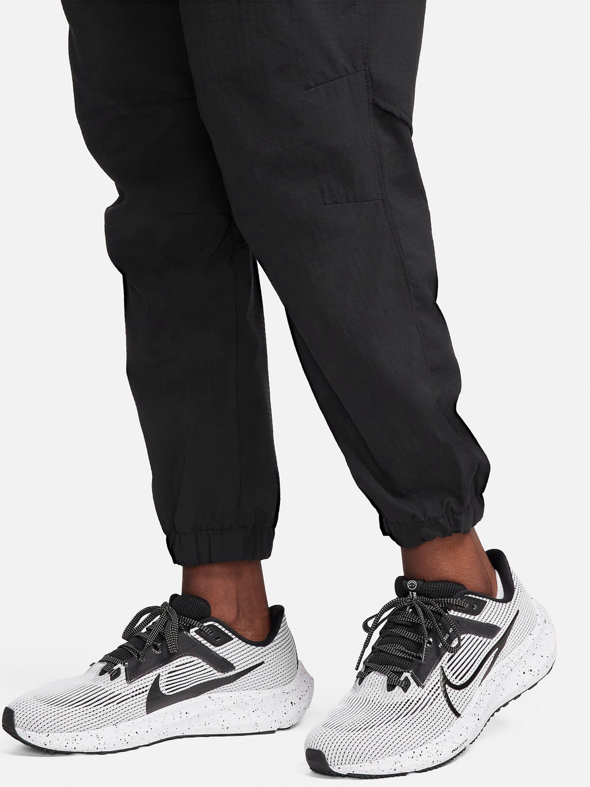 Calças de Running Nike Dri-FIT Fast Mid-Rise 7/8 Pretas Para Mulher