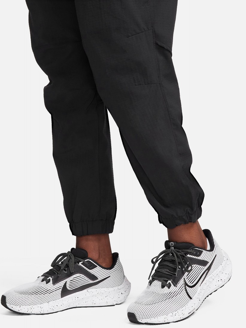 Pantalones de Running Nike Dri-FIT Fast Mid-Rise 7/8 Negros Para Mujer