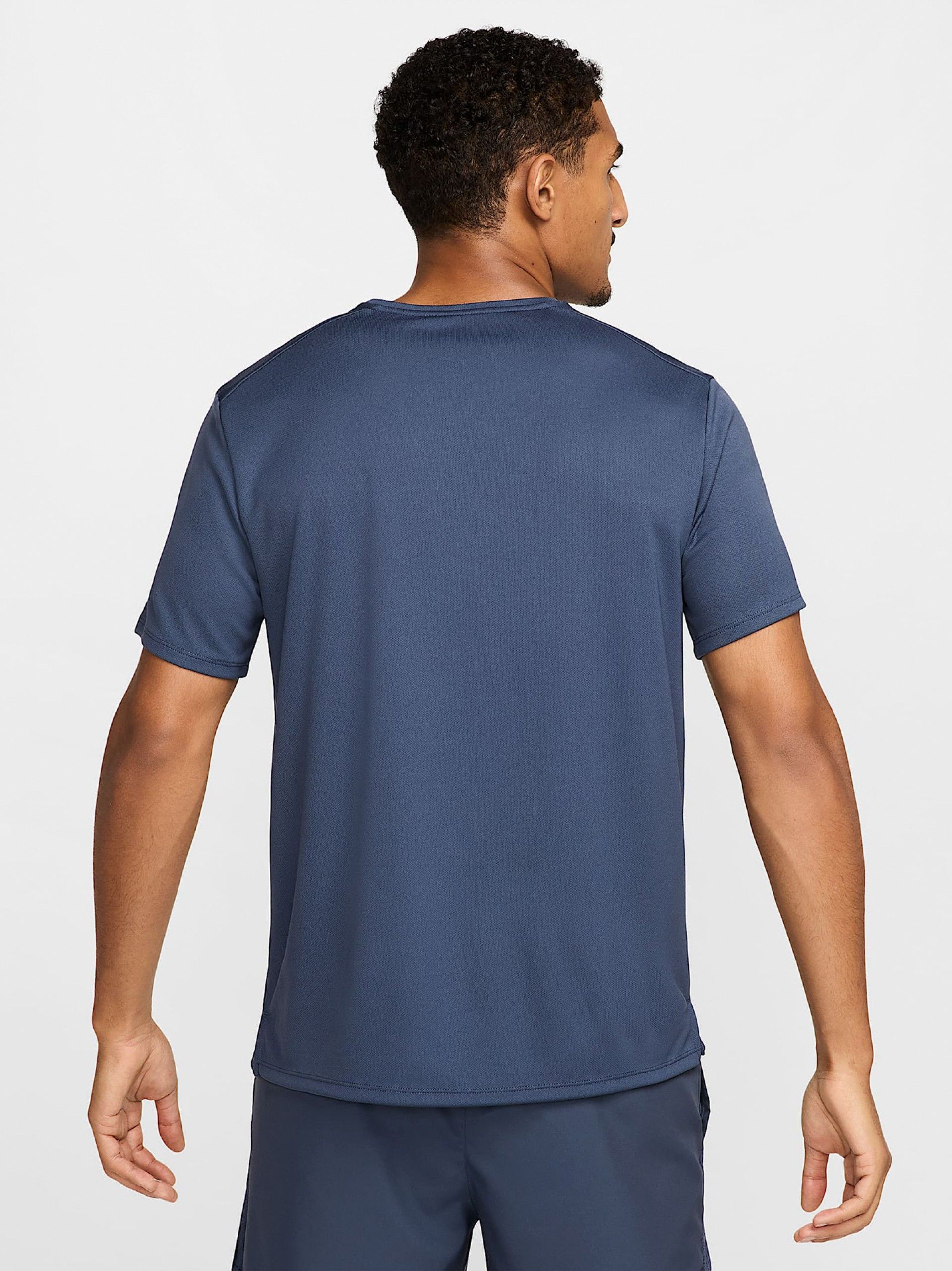 Camiseta de Running Nike Miler Dri-FIT UV Azul Para Hombre