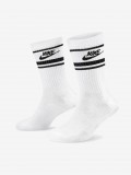 Meias Nike Sportswear Dri-FIT Everyday Essential Brancas e Pretas (3 Pares)