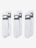 Meias Nike Sportswear Dri-FIT Everyday Essential Brancas e Pretas (3 Pares)