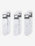 Meias Nike Sportswear Dri-FIT Everyday Essential Brancas e Pretas (3 Pares)