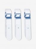 Nike Sportswear Dri-FIT Everyday Essential White and Blue Socks (3 Pairs)