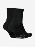 Nike Multiplier Black Ankle Running Socks (2 Pairs)