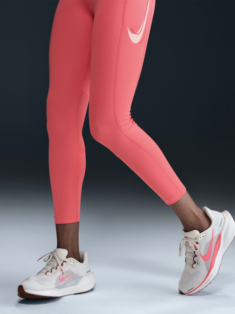 Nike Dri-FIT Fast Mid-Rise 7/8 Salmon Leggings For Women