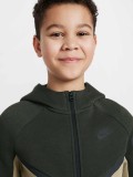 Casaco Nike Sportswear Tech Fleece Junior Bege e Verde