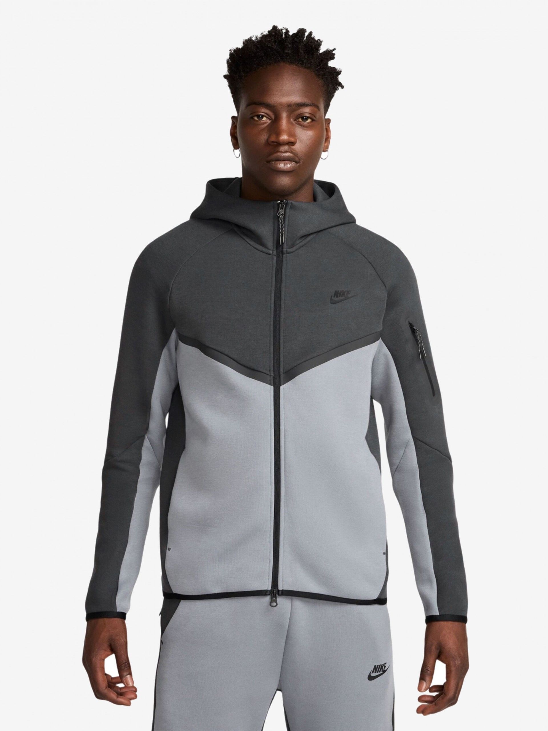 Casaco Nike Tech Fleece Windrunner Cinzento Para Homem