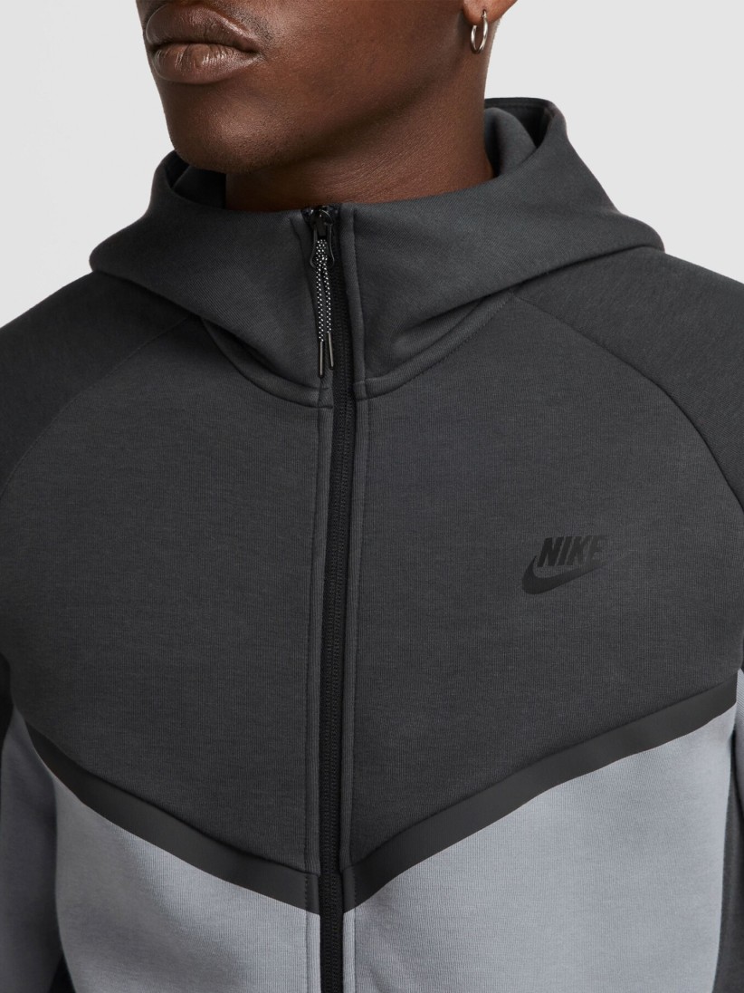 Nike Tech Fleece Windrunner Grey Jacket For Men