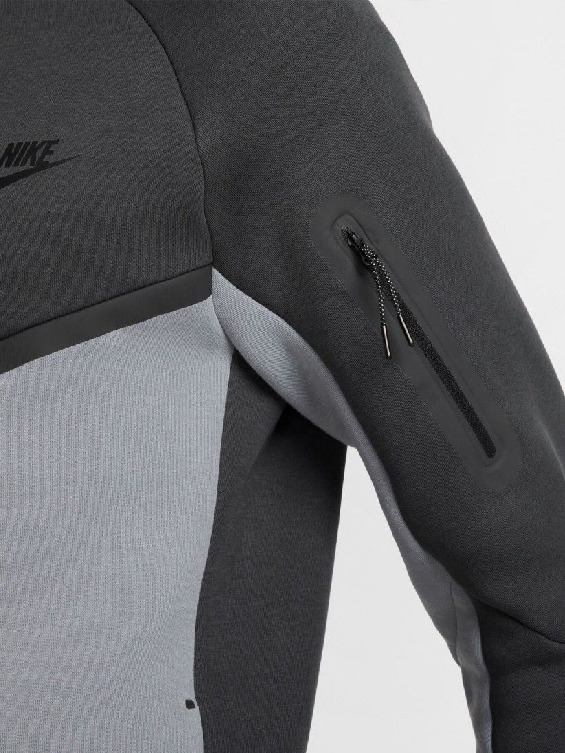 Nike Tech Fleece Windrunner Grey Jacket For Men