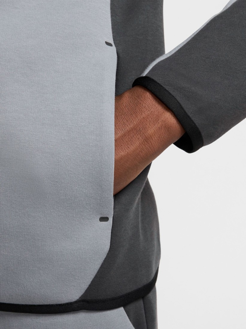 Nike Tech Fleece Windrunner Grey Jacket For Men