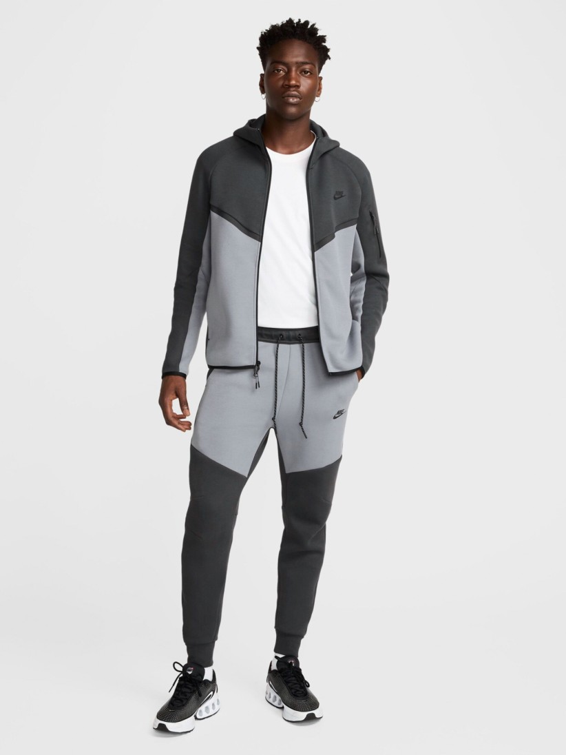 Nike Tech Fleece Windrunner Grey Jacket For Men