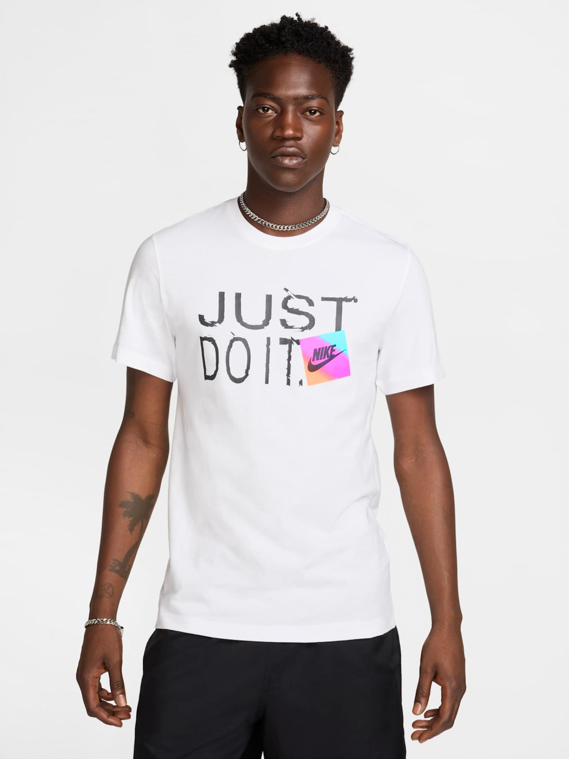 T-shirt Nike Sportswear Just Do It Branca Para Homem