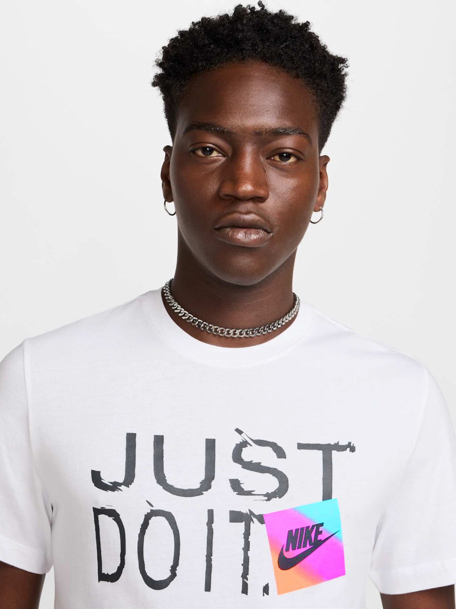 T-shirt Nike Sportswear Just Do It Branca Para Homem
