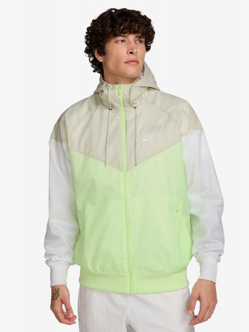 Nike Heritage Sportswear Windrunner Green and Grey Hooded