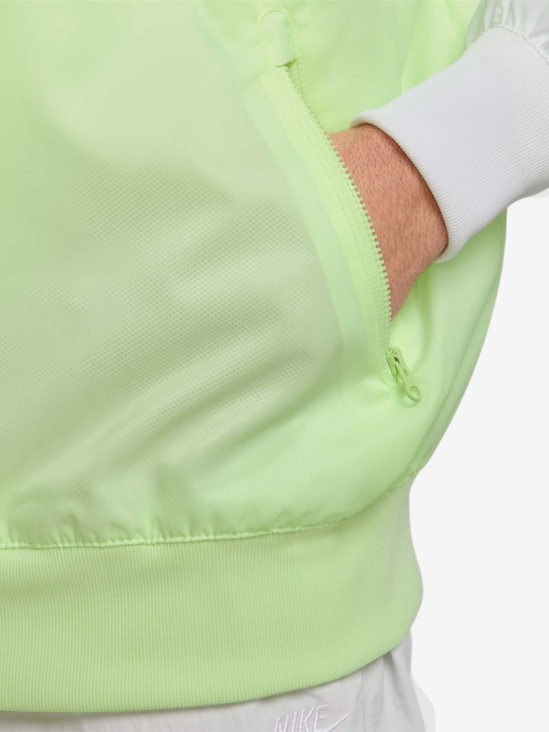 Casaco Corta-Vento com Capuz Nike Heritage Sportswear Windrunner Verde e Cinzento Para Homem