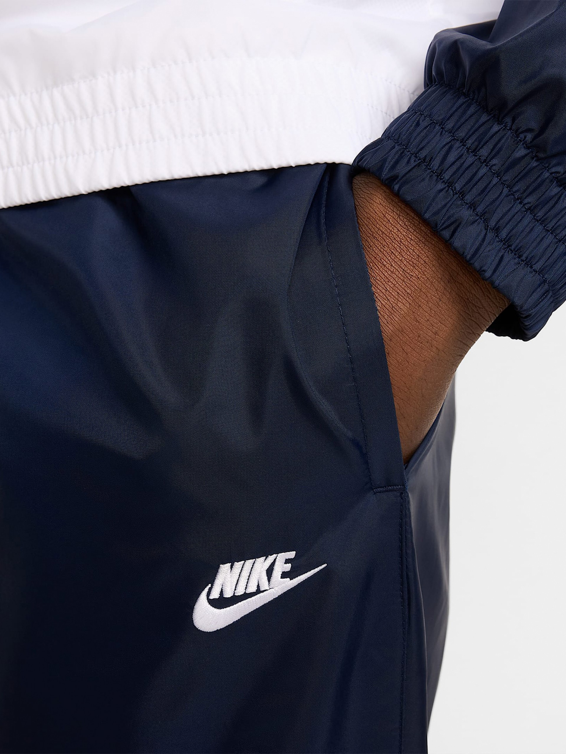 Fato de Treino Nike Club Woven Azul e Branco Para Homem