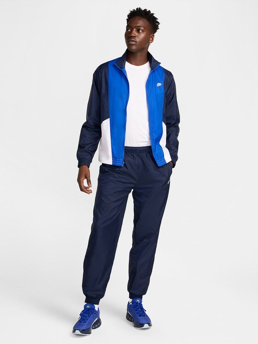 Fato de Treino Nike Club Woven Azul e Branco Para Homem