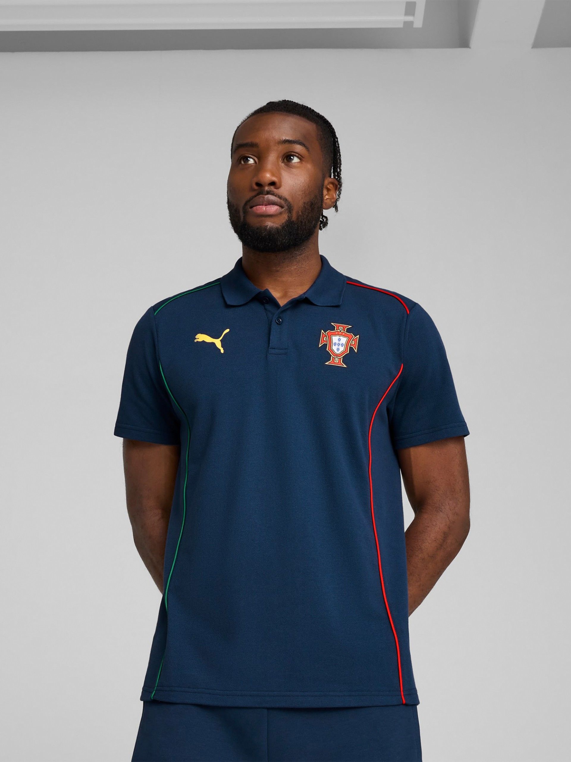 Puma Portugal Casuals Blue 2025 Polo Shirt