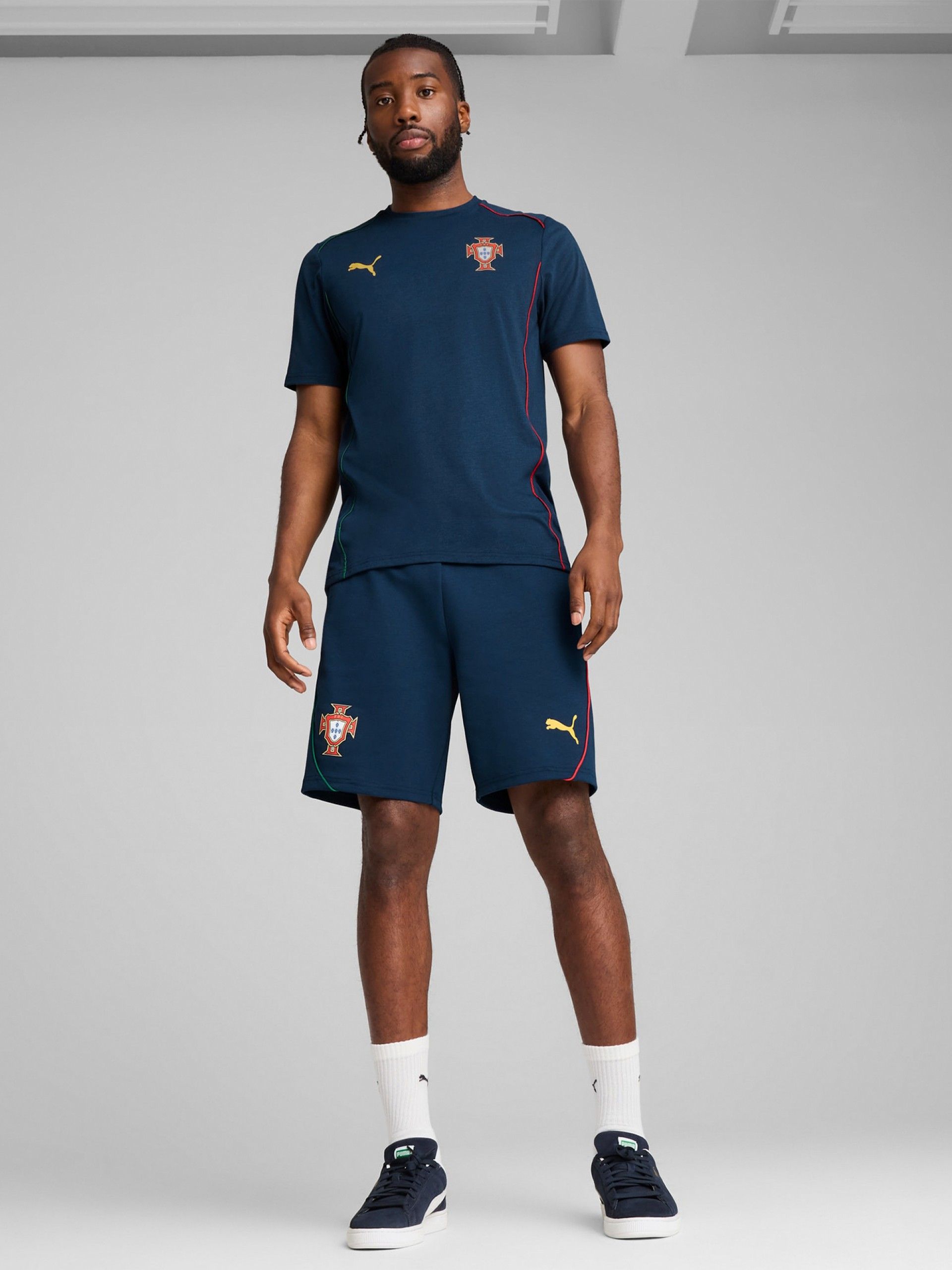 Calções Puma Portugal Casuals Azuis 2025