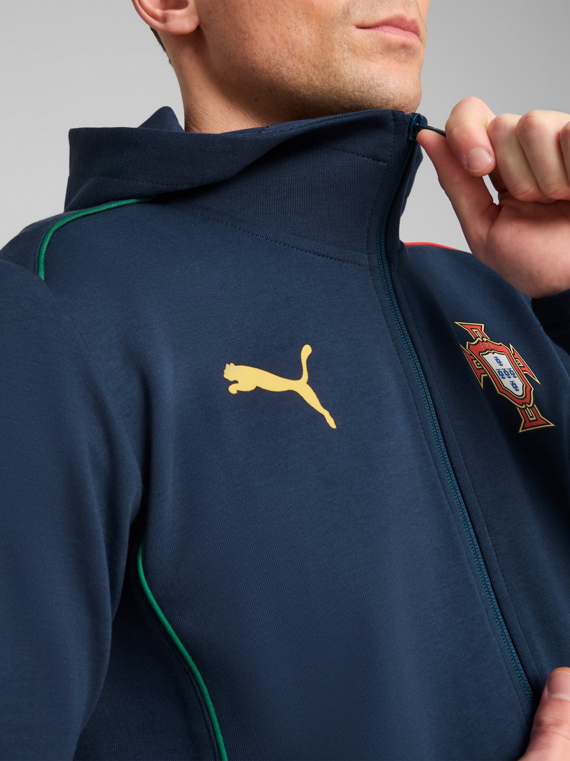 Casaco com Capuz Puma Portugal Casuals Azul 2025