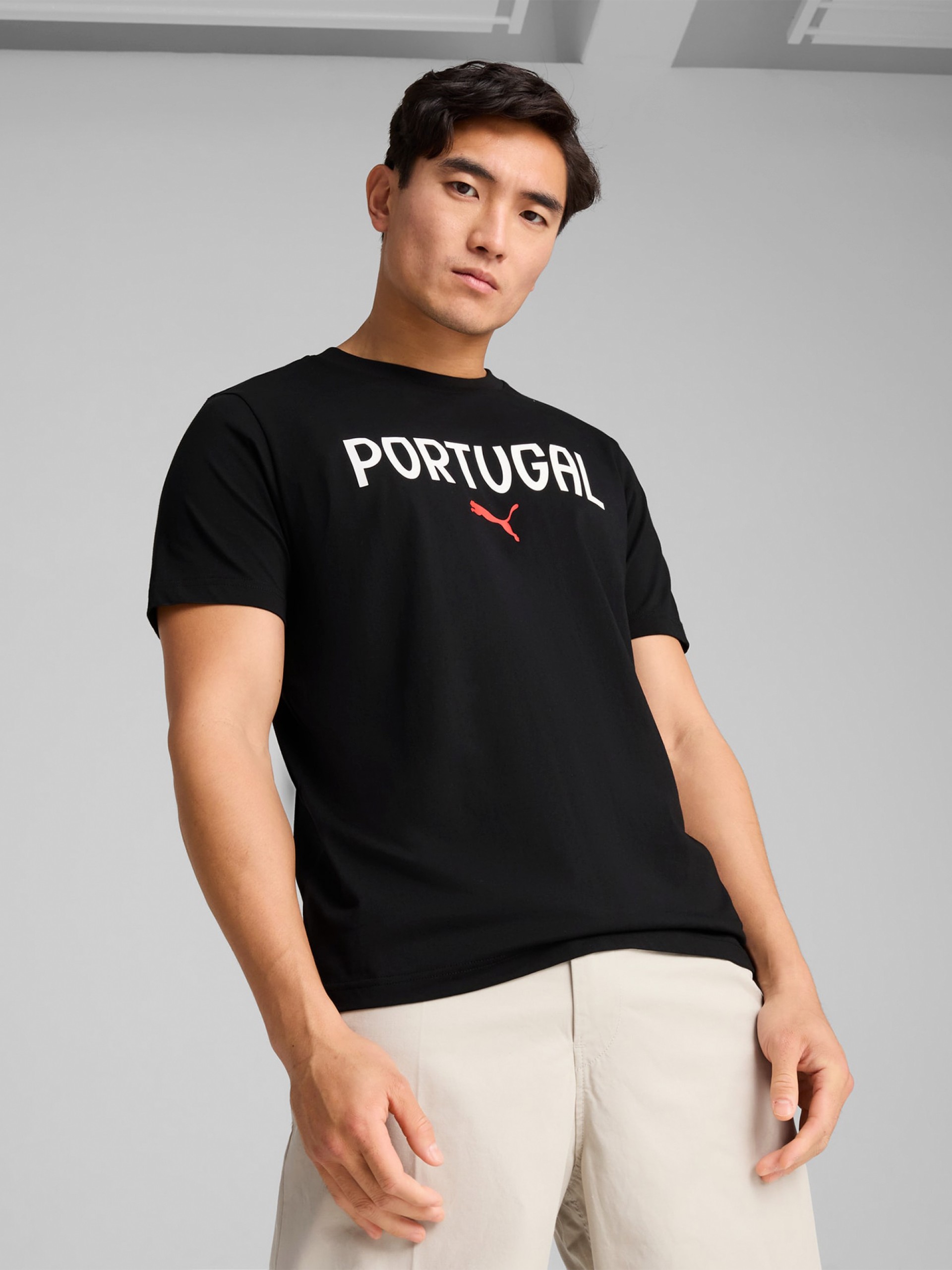 T-shirt Puma Portugal Casuals Preta 2025