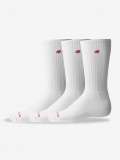 New Balance Patch Logo Crew White Socks (3 Pairs)