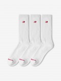 New Balance Patch Logo Crew White Socks (3 Pairs)