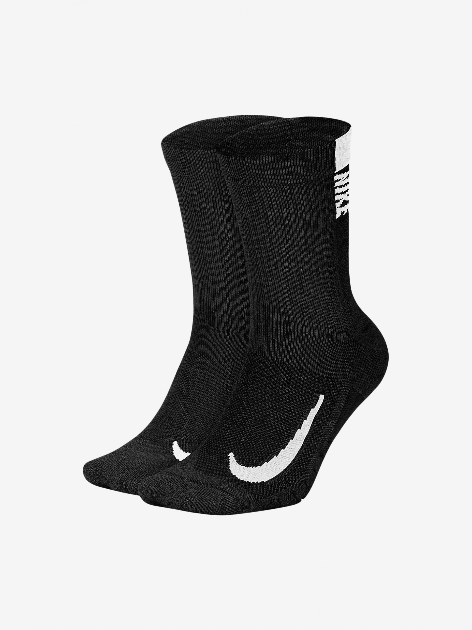 Calcetines de Running Nike Multiplier Crew Negros (2 Pares)