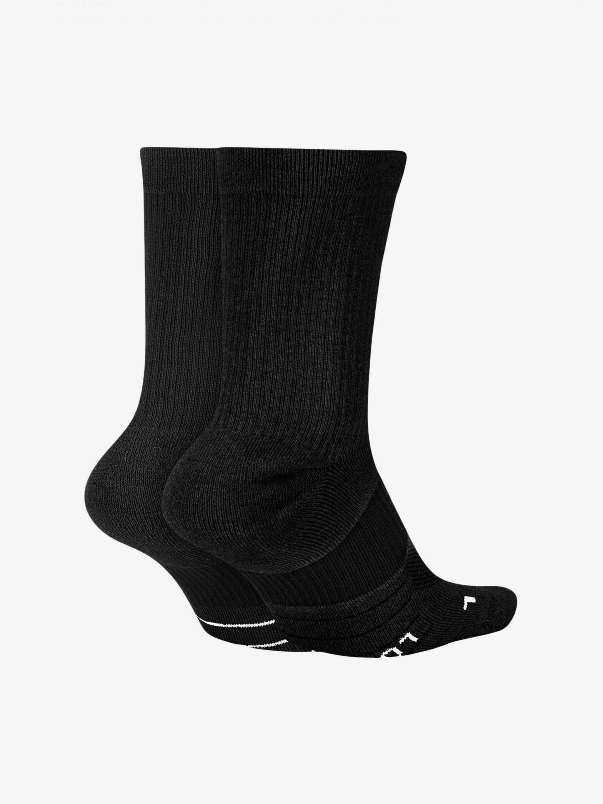 Calcetines de Running Nike Multiplier Crew Negros (2 Pares)