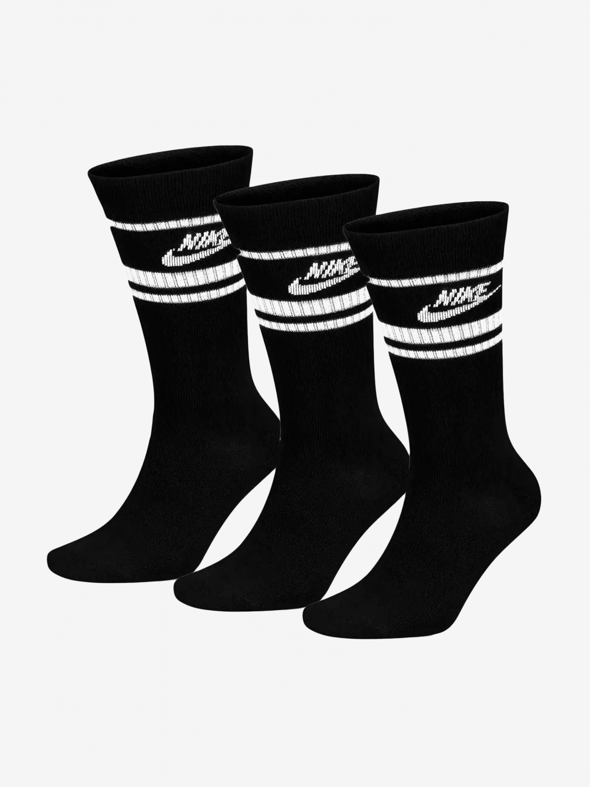 Calcetines Nike Sportswear Dri-FIT Everyday Essential Negros y Blancos (3 Pares)