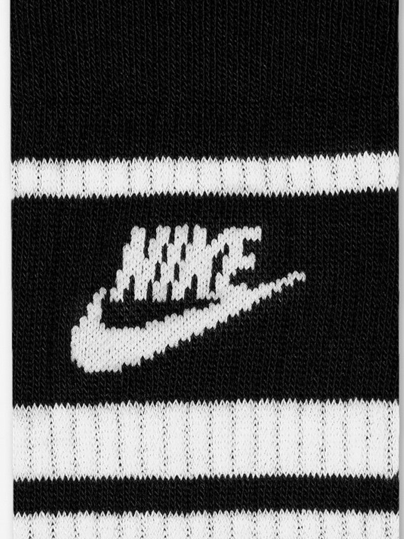 Meias Nike Sportswear Dri-FIT Everyday Essential Pretas e Brancas (3 Pares)