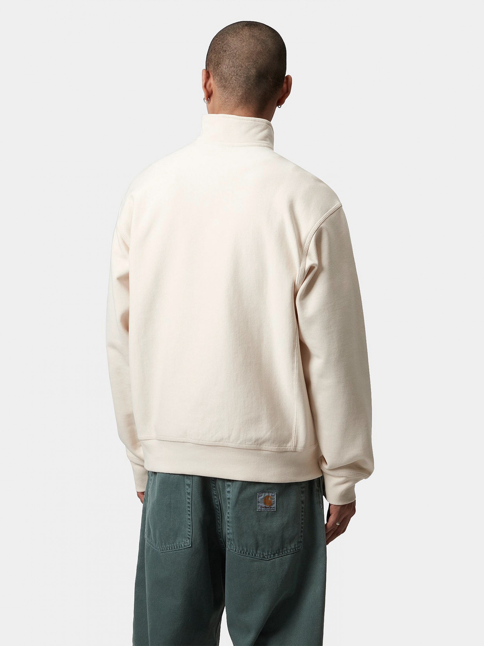 Camisola com Fecho Carhartt WIP American Script Bege