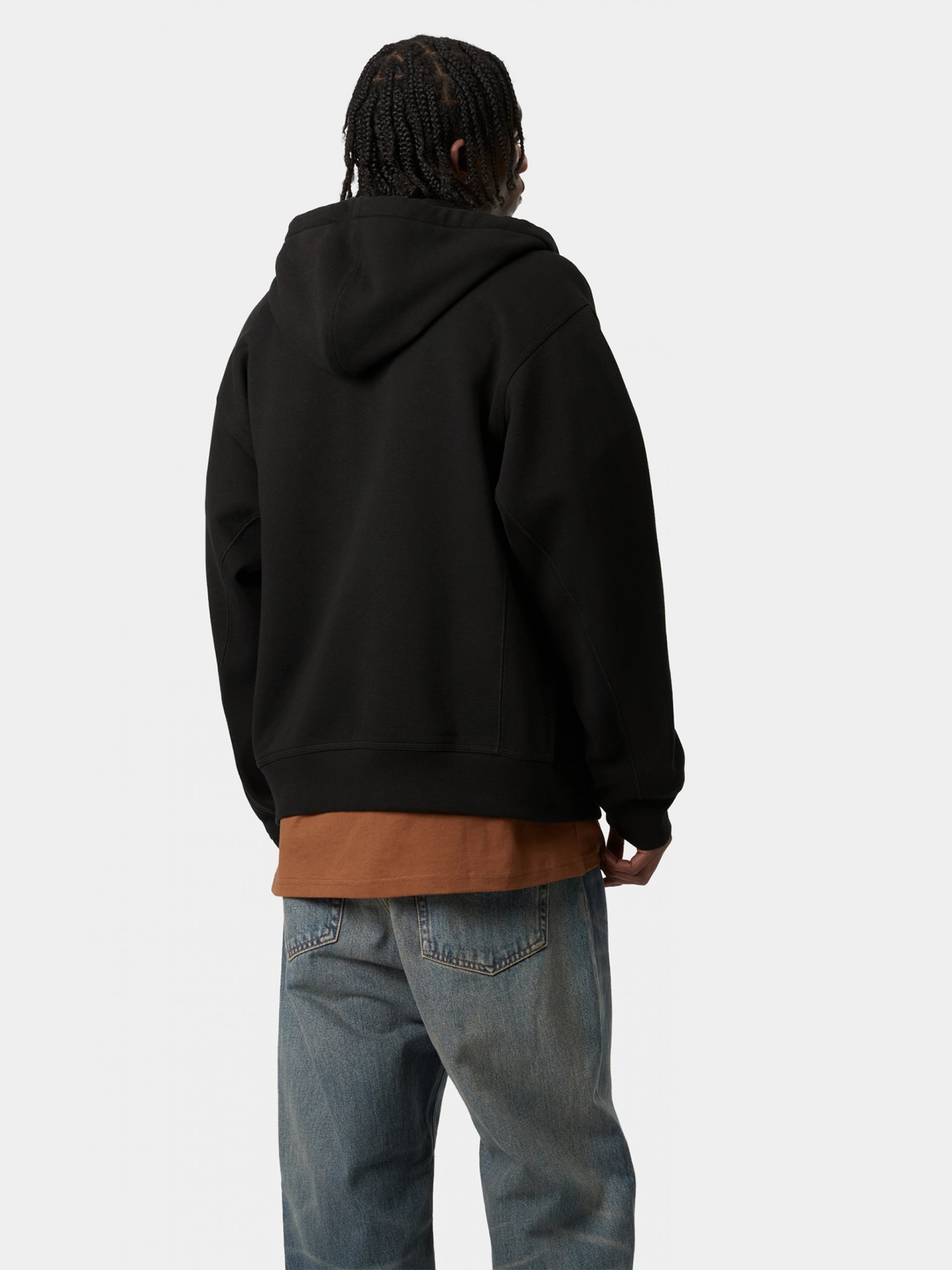 Carhartt WIP American Script Black Hooded Jacket