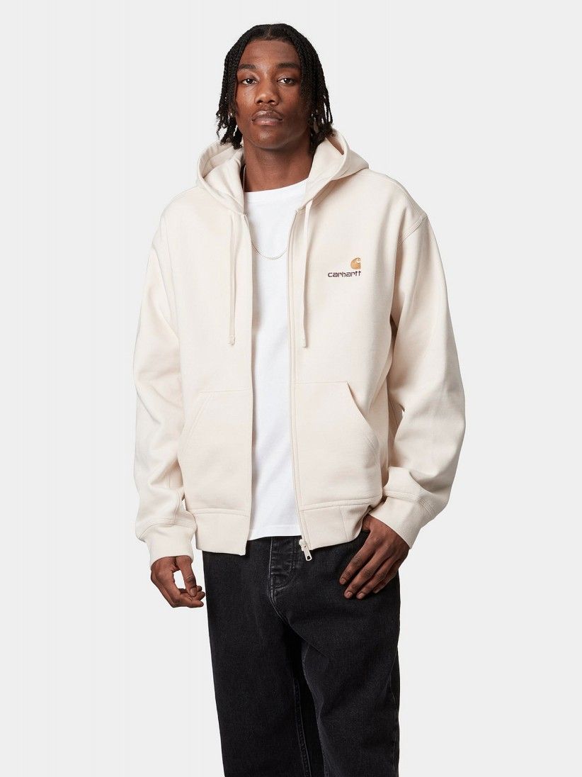 Carhartt WIP American Script Beige Hooded Jacket