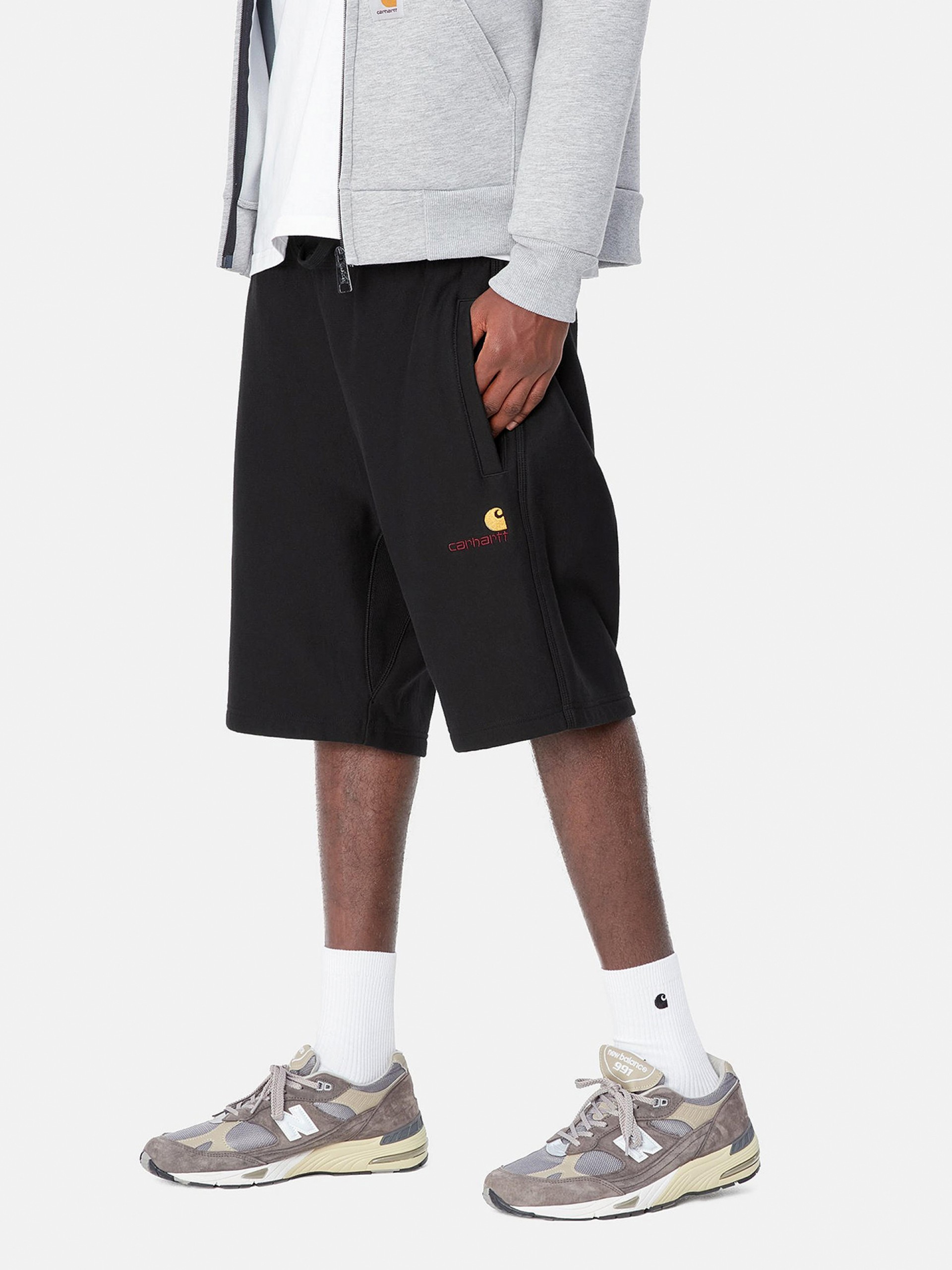 Pantalones Cortos Carhartt WIP American Script Negros