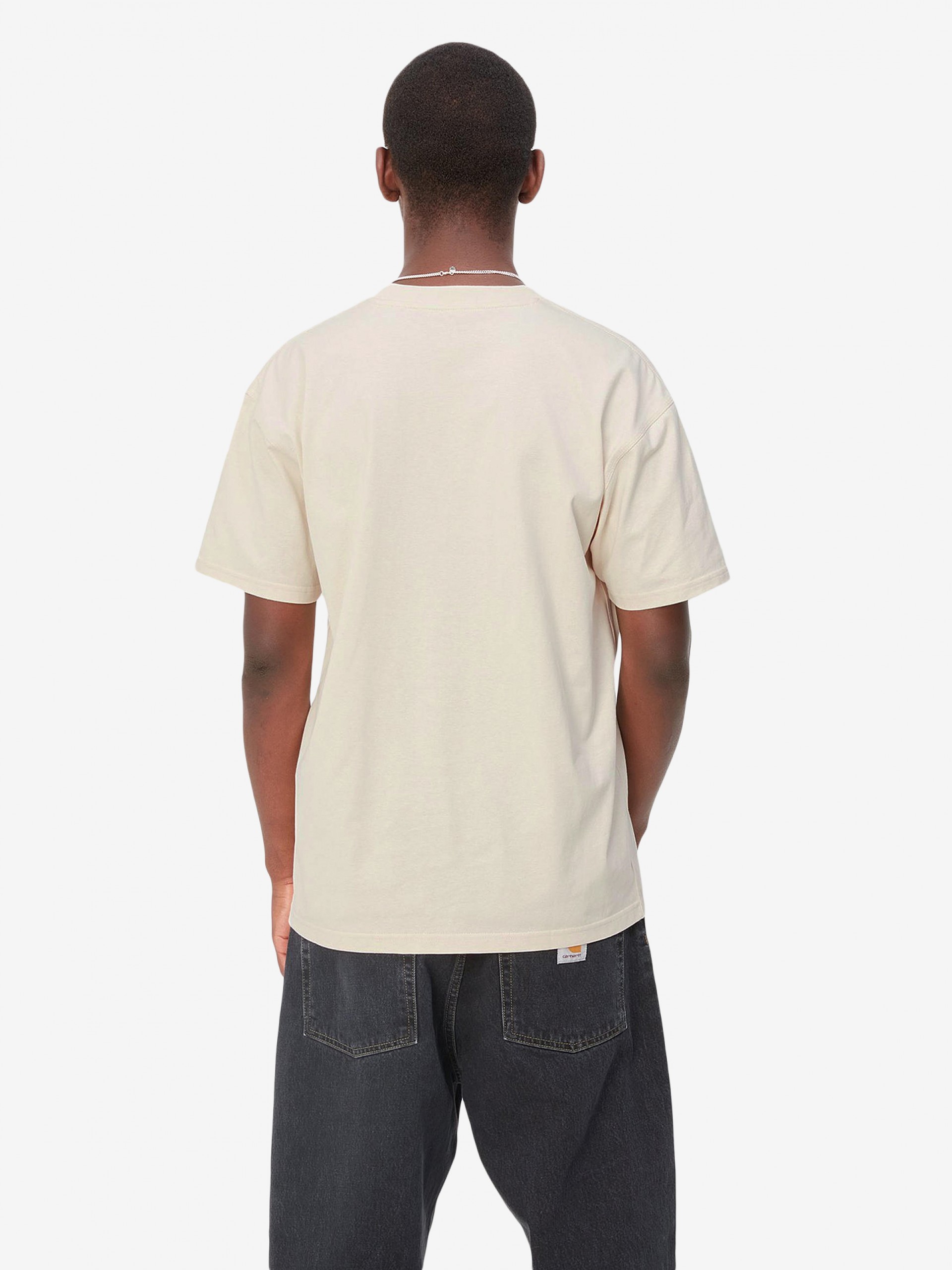 T-shirt Carhartt WIP American Script Bege