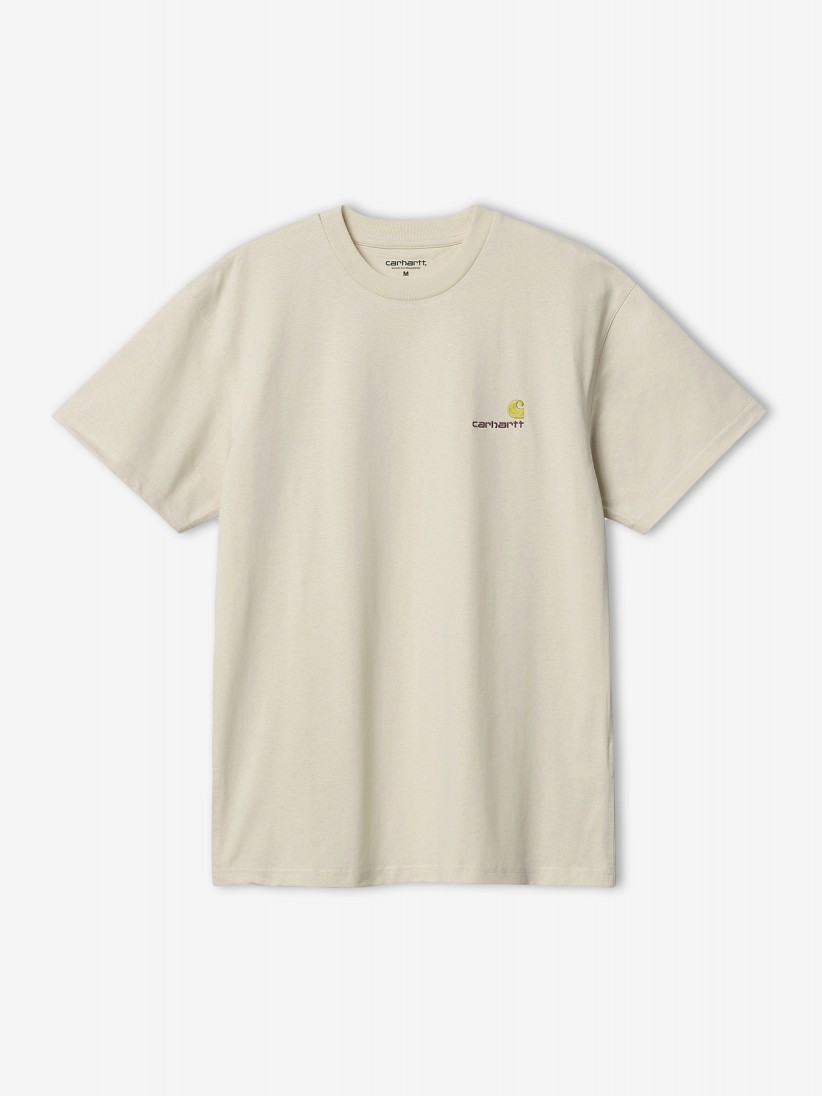 Carhartt WIP American Script Beige T-shirt