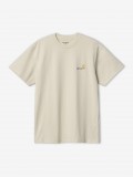 Carhartt WIP American Script Beige T-shirt