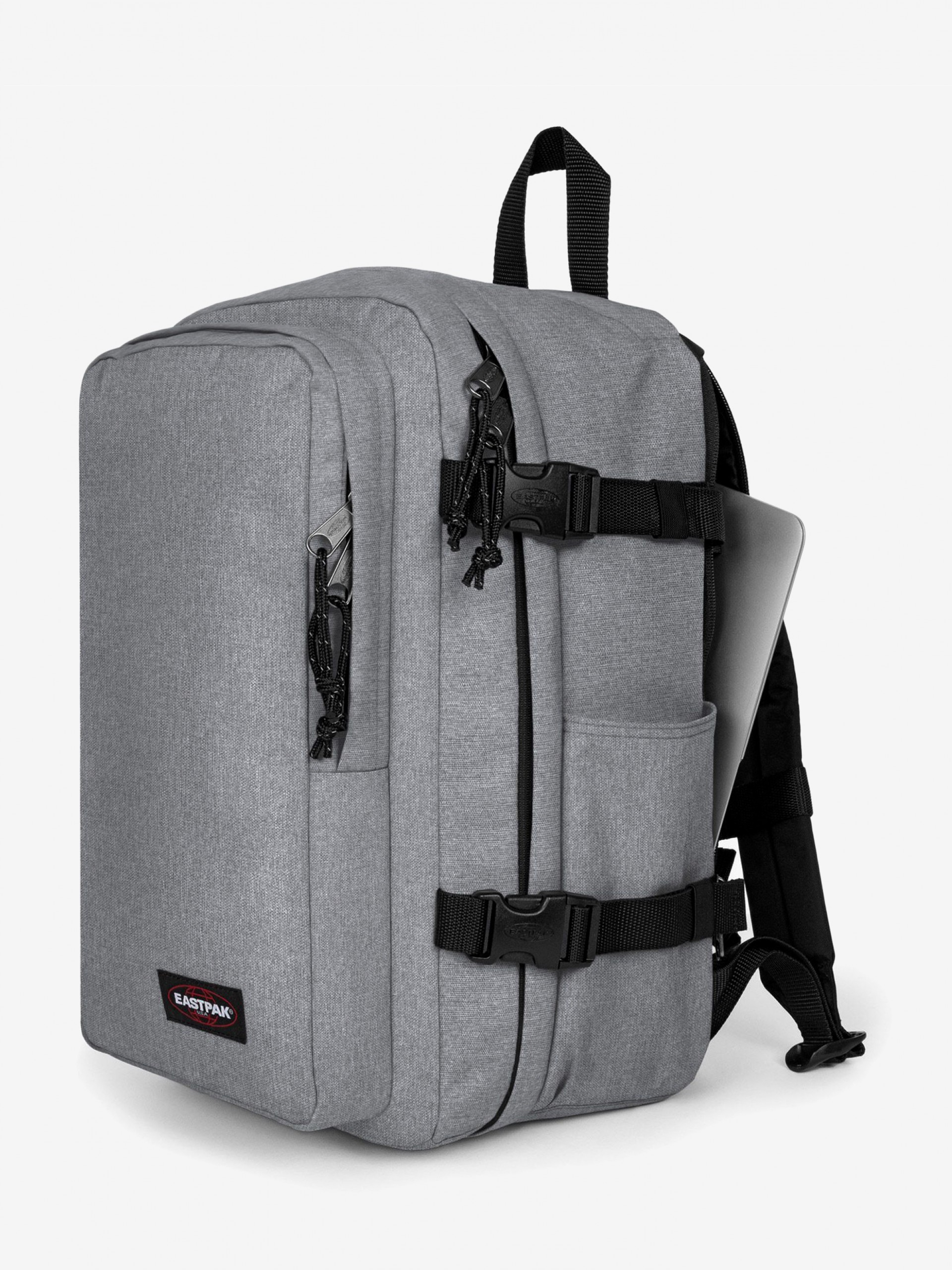 Eastpak Cabin Pak'R Grey and Black Travel Backpack