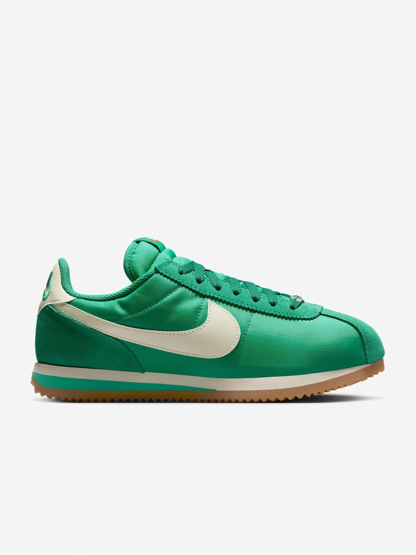 Sapatilhas Nike Cortez Verdes e Brancas Para Mulher