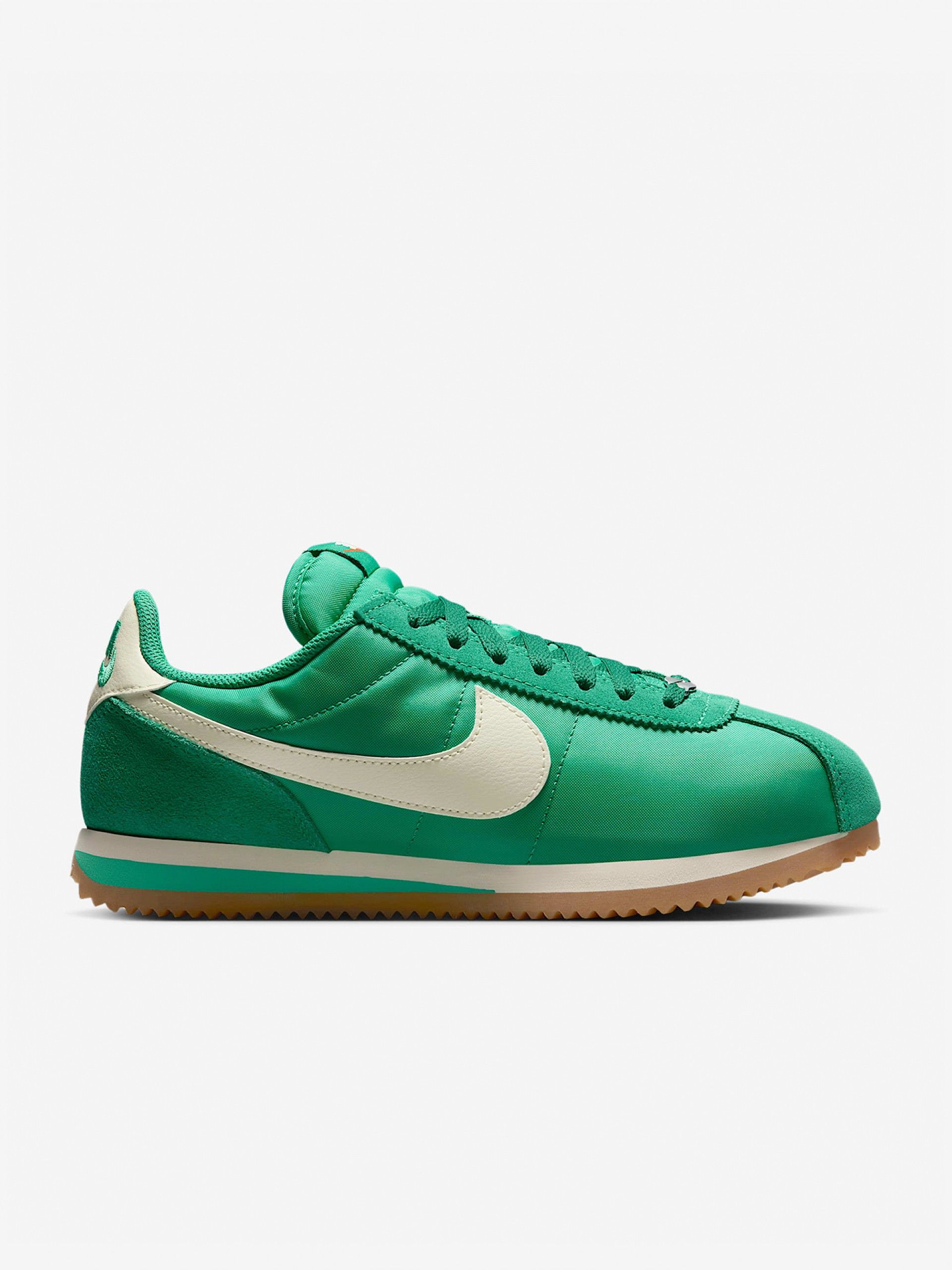 Zapatillas Nike Cortez Verdes y Blancas Para Mujer