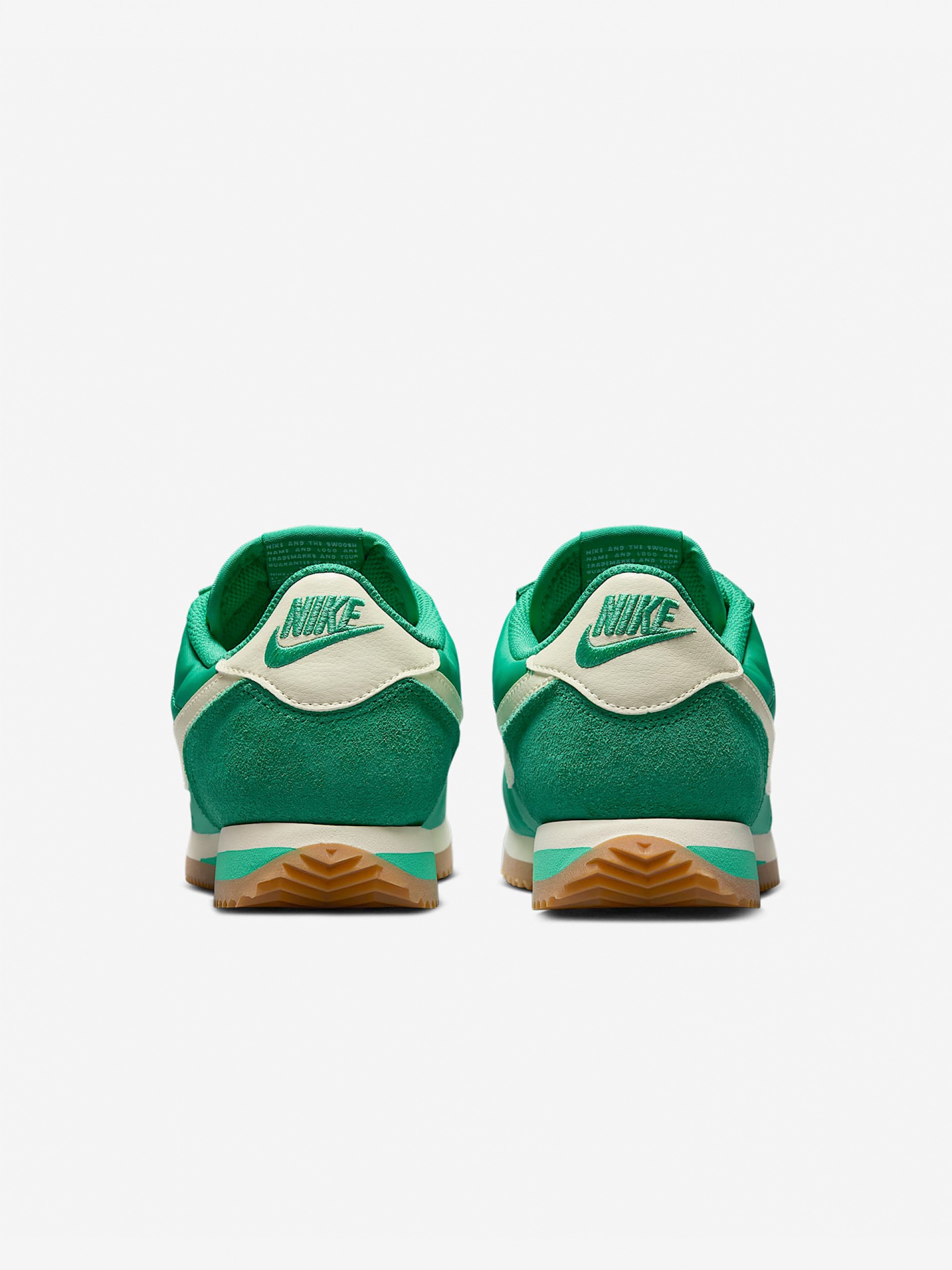 Zapatillas Nike Cortez Verdes y Blancas Para Mujer