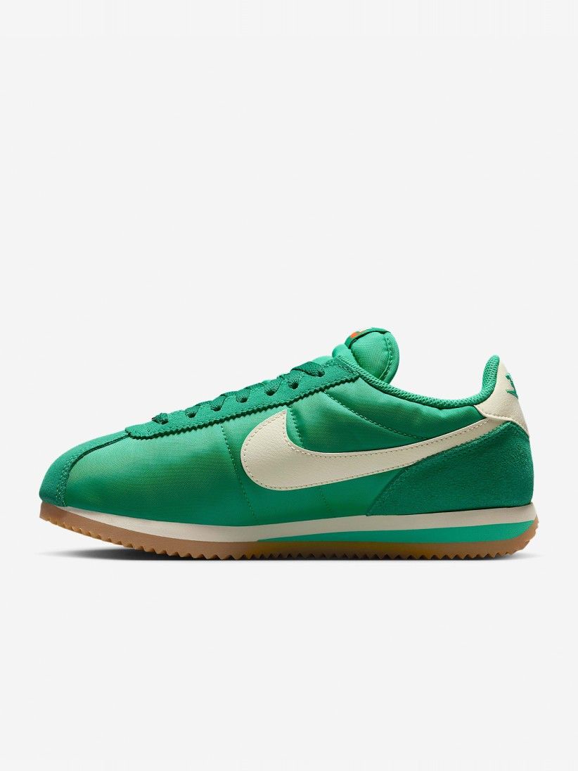 Sapatilhas Nike Cortez Verdes e Brancas Para Mulher